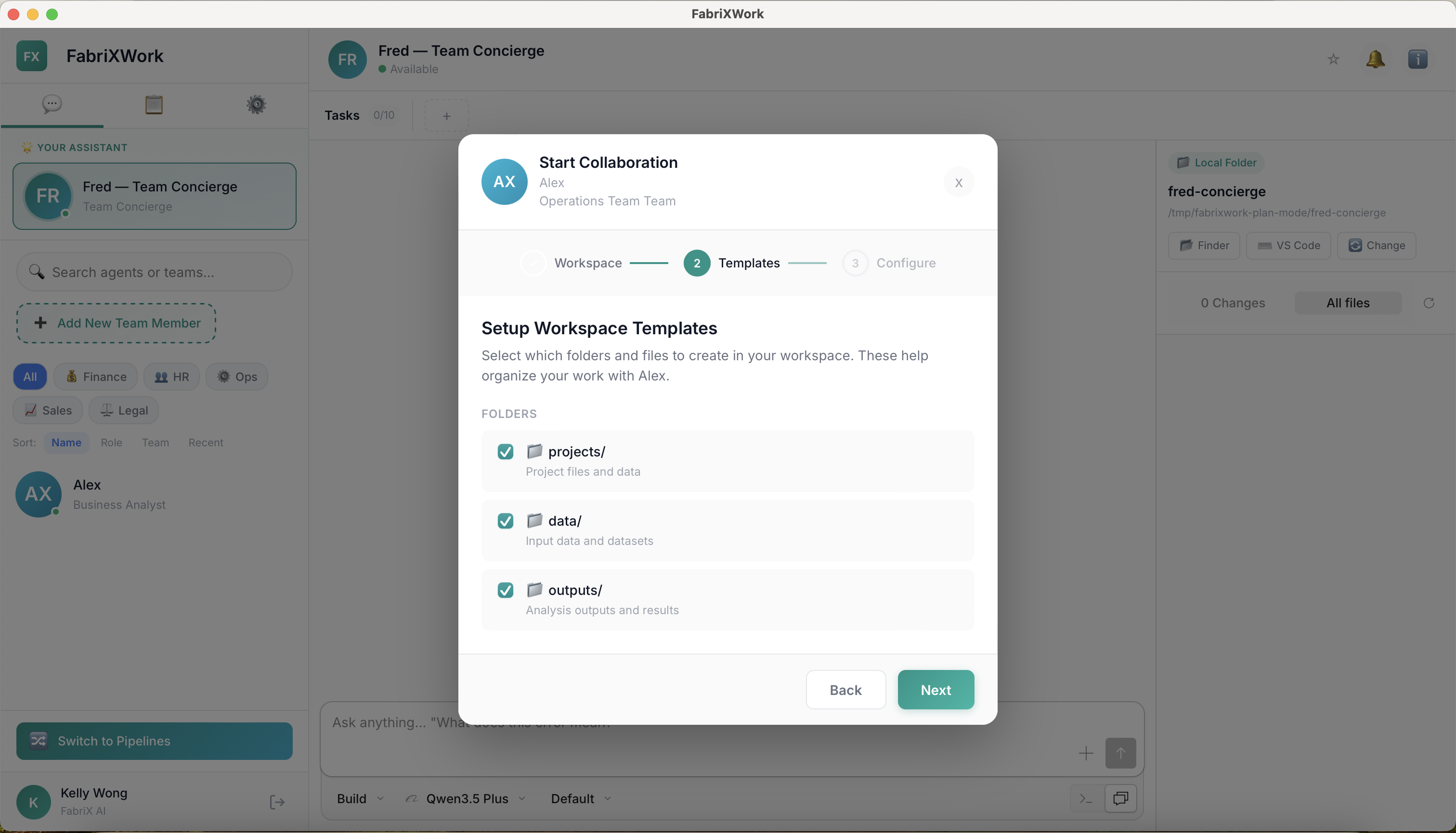 Setup Workspace Templates