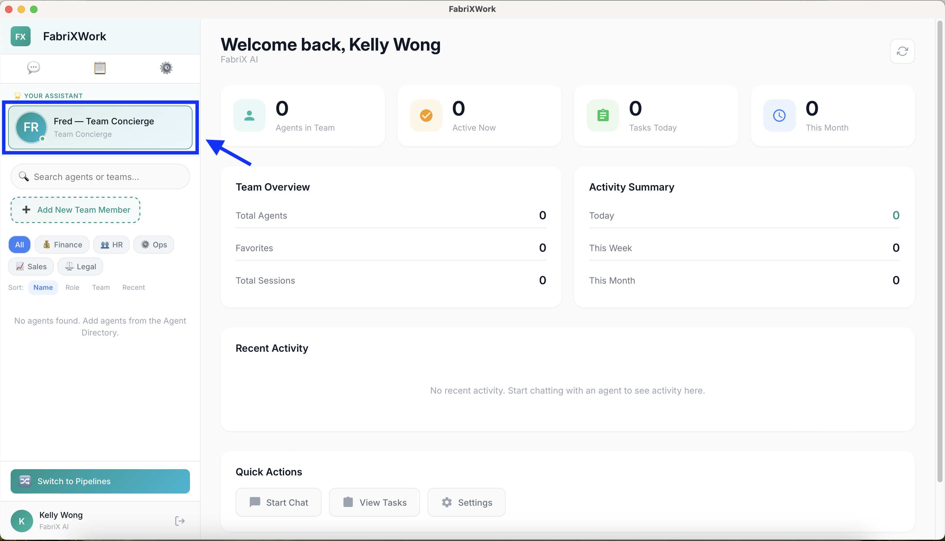 Fred — Team Concierge